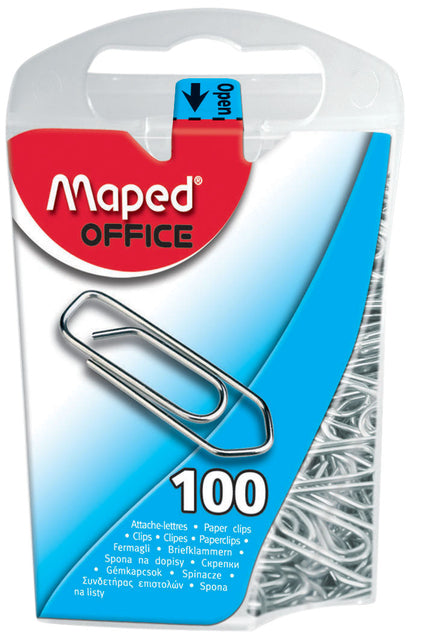 Maped -   office 25mm 100 stuks zilver