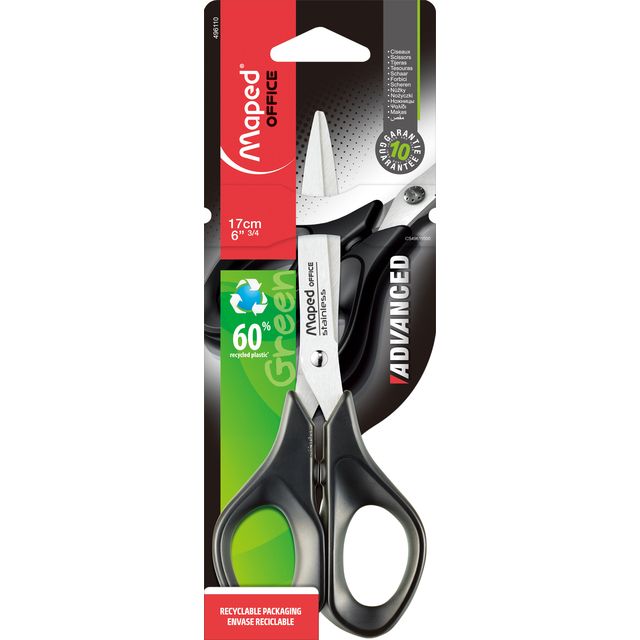 Maped Office - Ciseaux Advanced 17cm noir