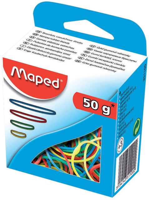 Maped - Élastique 50 grammes assortis