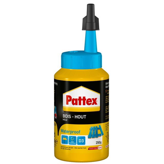 Pattex -  Houtlijm  d3 waterproof 250ml | 12 stuks