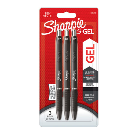 Sharpie -  Gelschrijver ie s-gel m 3st zwart