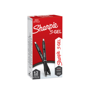 Sharpie -  Gelschrijver ie s-gel m zwart | 12 stuks