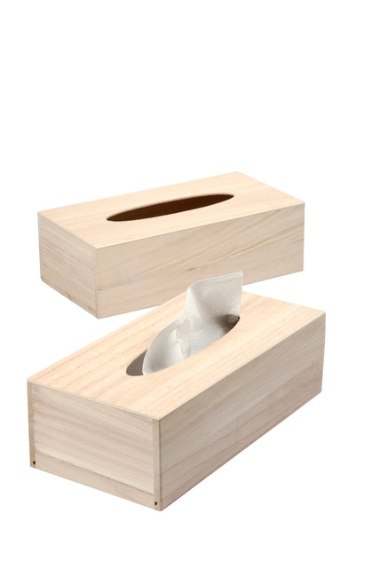 Creotime - Boîte à mouchoirs Creativ Company 27x14x8cm bois