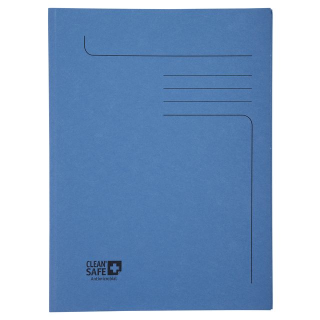 Exacompta -  Dossiermap  cleansafe 2kleppen blauw | 10 stuks