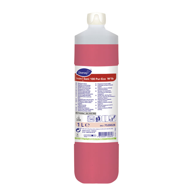 Taski - Nettoyant sanitaire 100 pur-eco 1 litre | 6 pièces