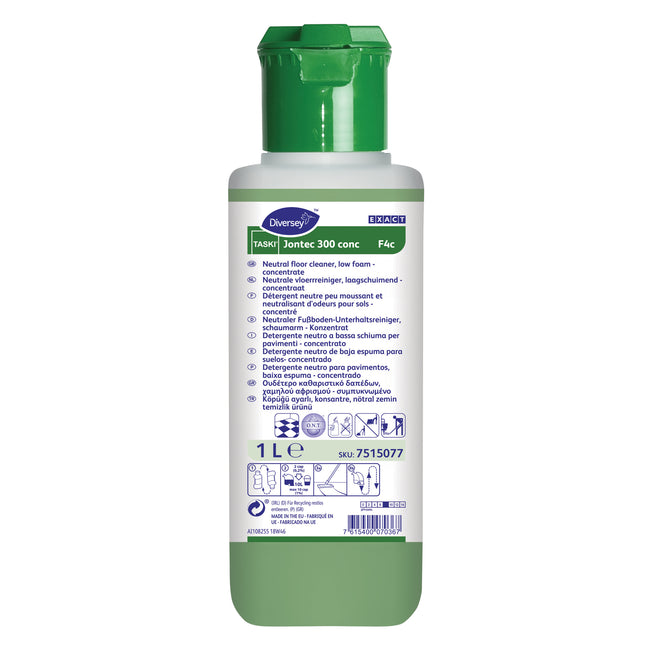 Taski - Nettoyant sols Jontec 300 conc peu moussant 1L