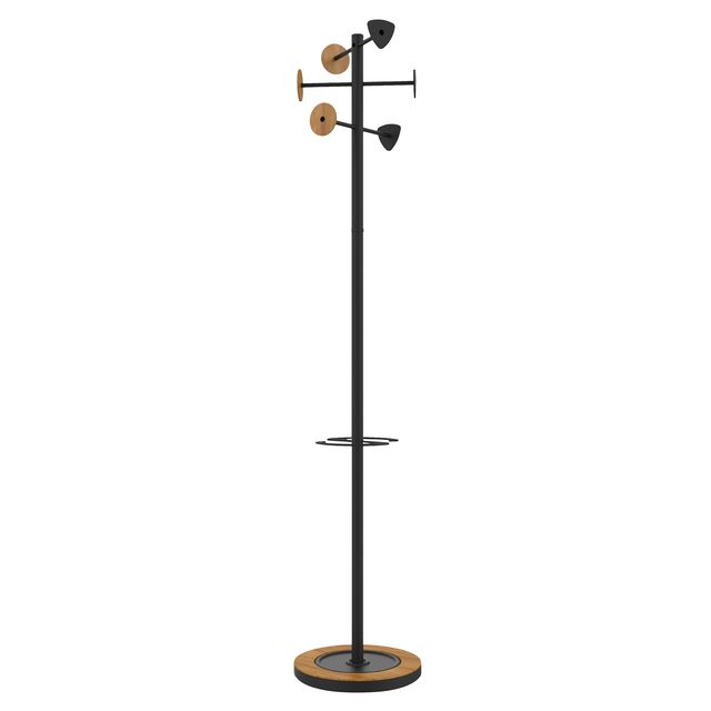 Unilux -  Kapstok bora staand bamboe zwart | 36 stuks