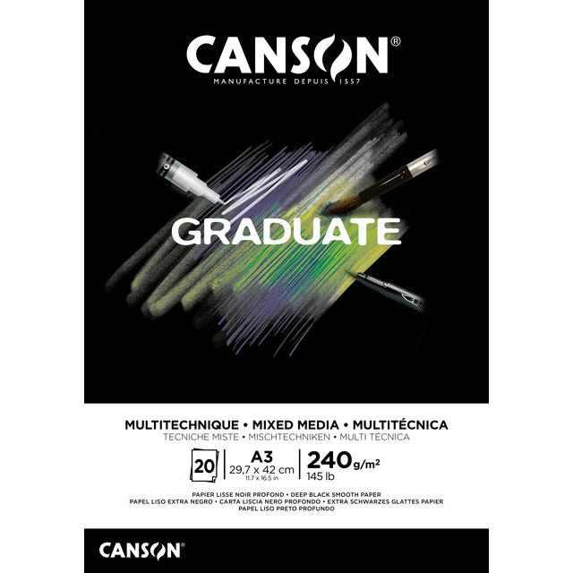 Canson - Zeichnen von Block Canson Grad Mixed Media BL A3 20V 240gr