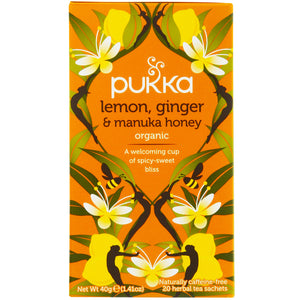 Pukka - Thé citron gingembre miel de manuka 20 sachets