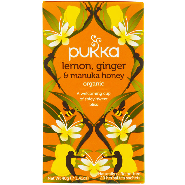 Pukka - Tee Zitrone Ingwer Manuka Honig 20 Beutel