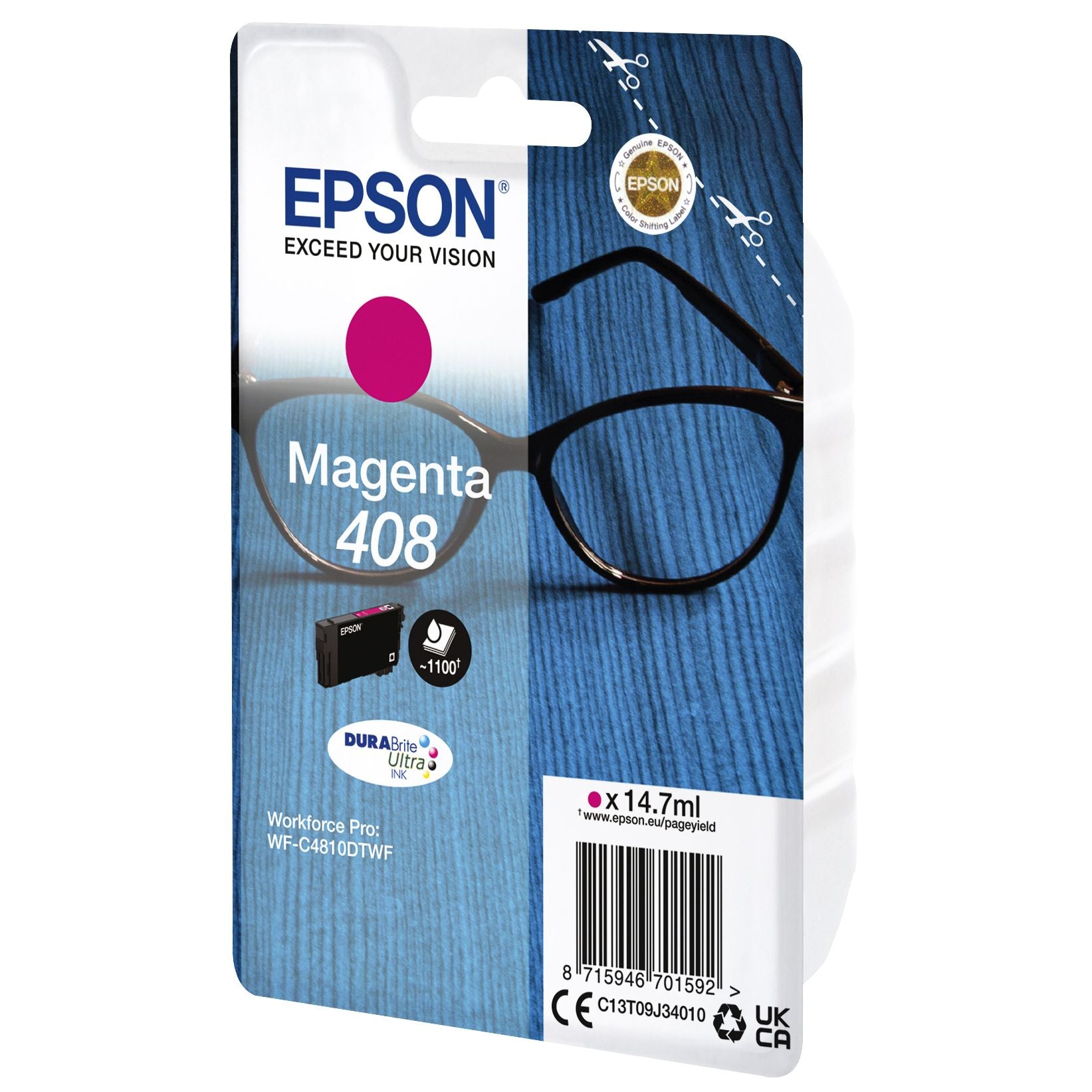 Epson - Tintenpatrone T09J340 408 rot | 8 Stück