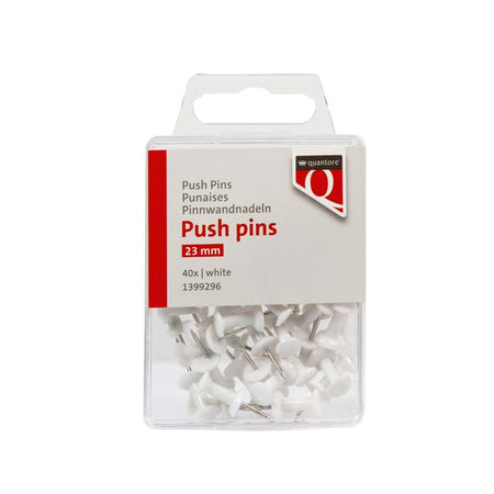 Quantore -  Push pins wit 40 stuks