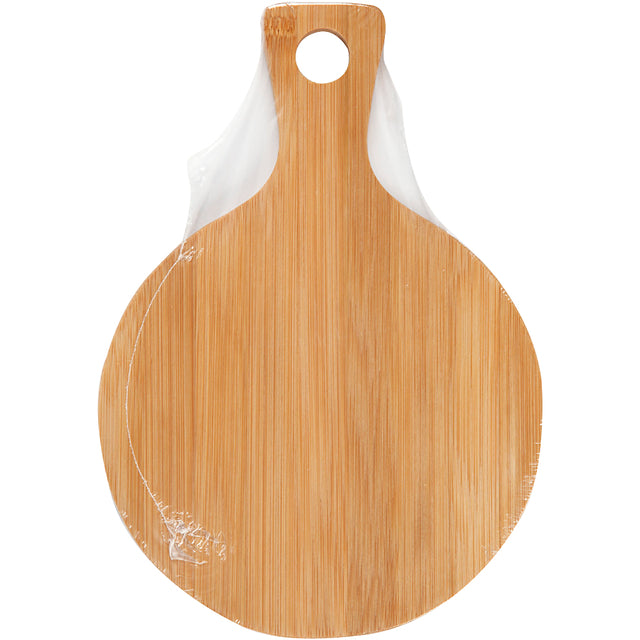 Creotime - Planche à découper Creativ Company ronde Ø 17cm, longueur 24cm bambou