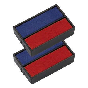 Trodat - Tampon encreur Printy 6/4850 2 pièces bleu et rouge