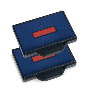 Trodat - Tampon encreur Professional 6/56/2 2 pièces bleu et rouge