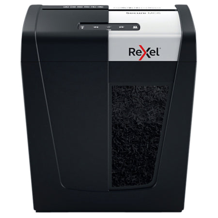 Rexel -  Secure MC6 papiervernietiger Microversnippering 55 dB Zwart, Zilver