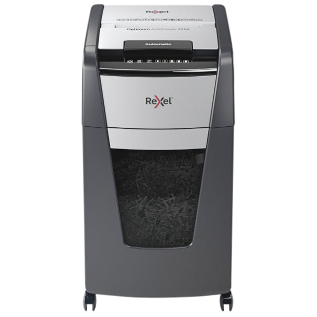 Rexel - Destructeur de papier Optimum Auto+ 225X P4 déchiquette 4x26mm