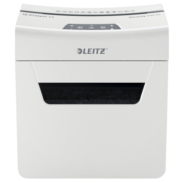 Leitz - Destructeur de papier IQ Protect 6X P4 détruit