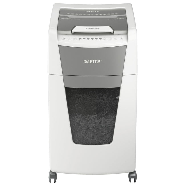 Leitz - Destructeur de papier IQ Auto+ 300 P4 copeaux 4x28mm