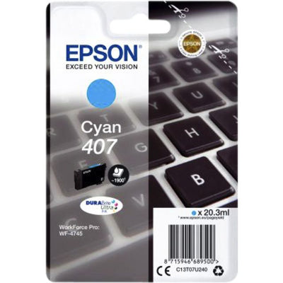 Epson - Cartouche d'encre 407 T07U240 bleue