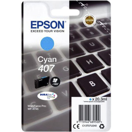 Epson - Cartouche d'encre 407 T07U240 bleue