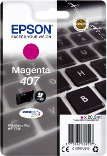 Epson - Cartouche d'encre 407 T07U340 rouge