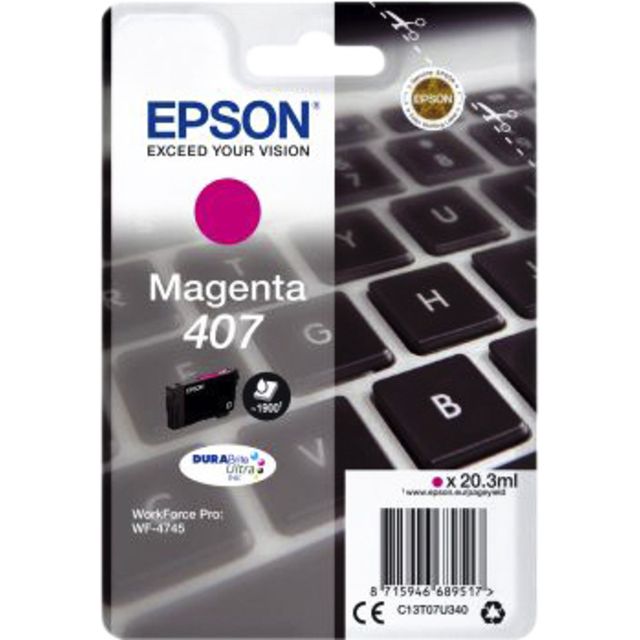 Epson -  Inktcartridge  407 t07u340 rood