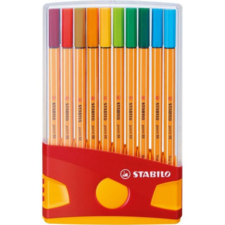 Stabilo - Fineliner Punkt 88 ColorParade Rollenset Gelb/Rot F ass 20-tlg