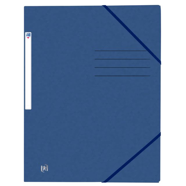 Oxford -  Elastomap  top file+ a4 donker blauw