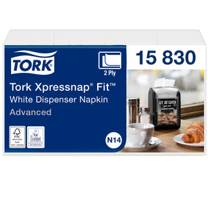 Tork -  Servet n14 advanced multifold 2laags wit | 288 stuks