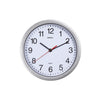 MAUL - Horloge murale run quartz Ø25x5cm plastique argent/blanc incl. batterie