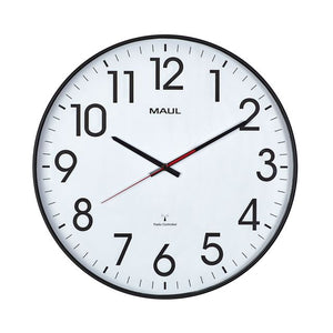 Maul - Horloge murale Climb RC Ø47x5,5cm cadre en plastique noir incl. batterie