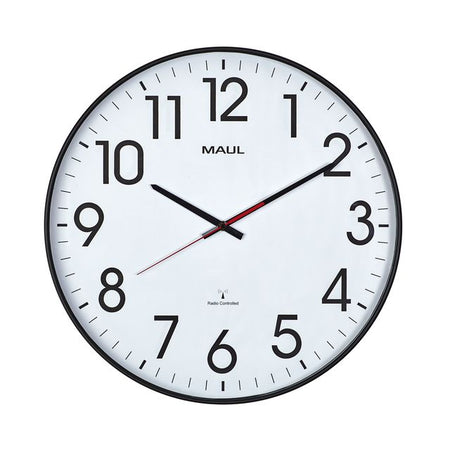 Maul - Horloge murale Climb RC Ø47x5,5cm cadre en plastique noir incl. batterie