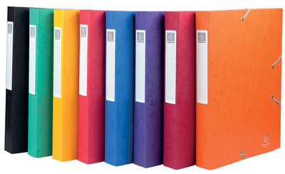 Exacompta -  Elastobo Cartobox rug van 4 cm, geassorteerde kleuren