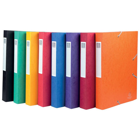 Exacompta -  Elastobo Cartobox rug van 4 cm, geassorteerde kleuren