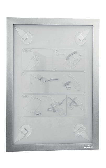 Durable - Papier peint durable Duraframe a4 argent | 20 pièces