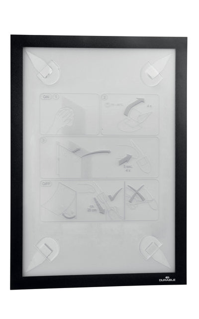 Durable - Papier peint durable Duraframe a4 noir | 20 pièces