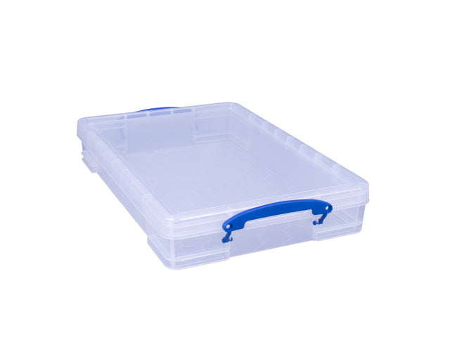 Really Useful Box - Boîte de rangement 10 litres 520x340x85mm transparent blanc
