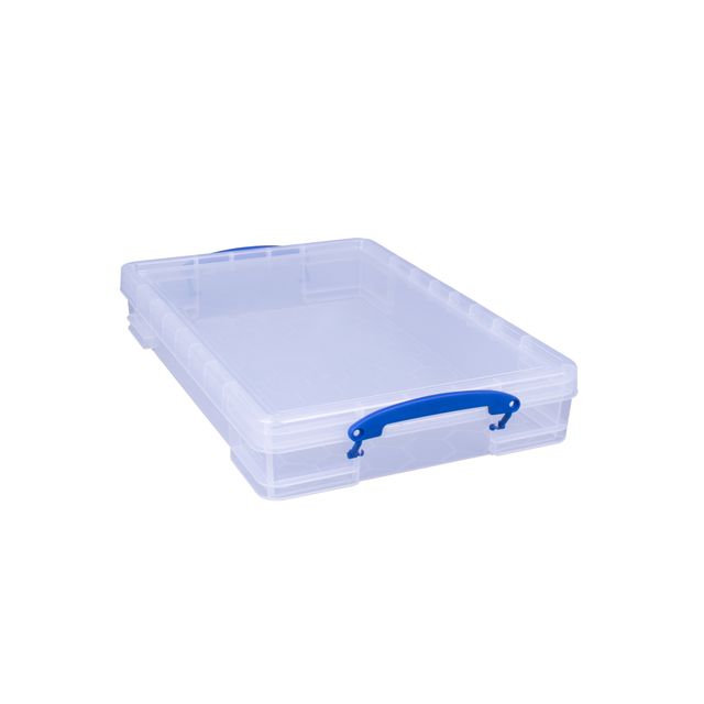 Really Useful Box - Aufbewahrungsbox 10 Liter 520x340x85mm transparent weiß