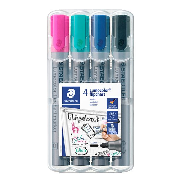 Staedtler -  Viltstift 356 voor flipover rond 2mm ass