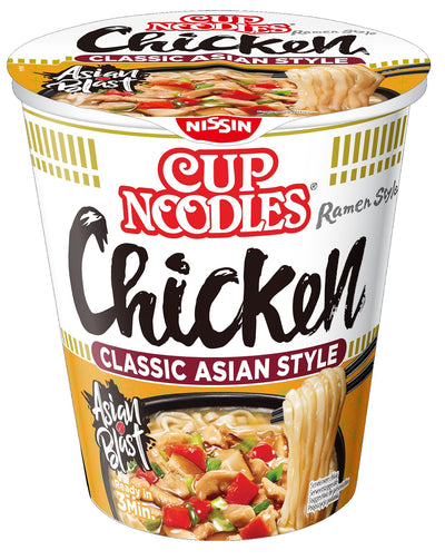 Nissin - Nouilles savoureuses tasse de poulet | 8 pièces