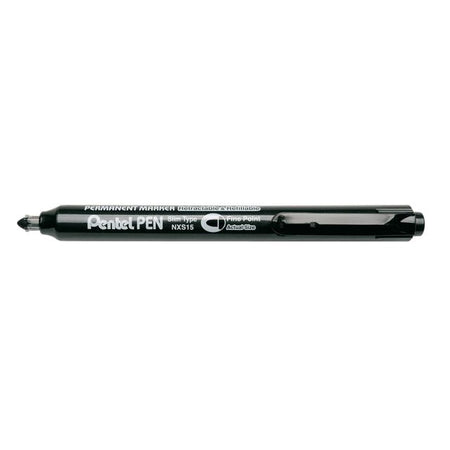 Pentel -  Viltstift  nxs15 1mm zwart | 12 stuks