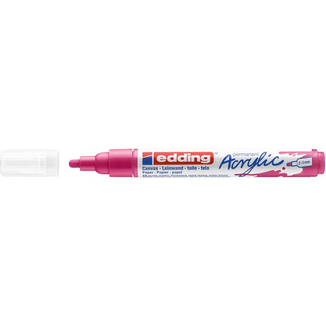 Edding - Marker acrylique Edding E -5100 M Telemagenta | 10 pièces