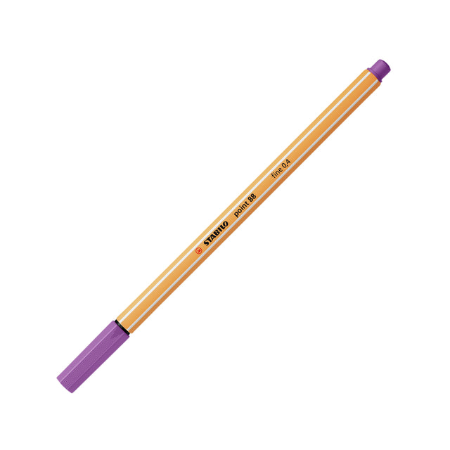 Stabilo -  point 88, premium fineliner 0.4 mm, pruimen paars, per stuk