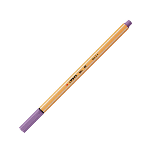 Stabilo -  point 88, premium fineliner 0.4 mm, vergrijsd violet, per stuk