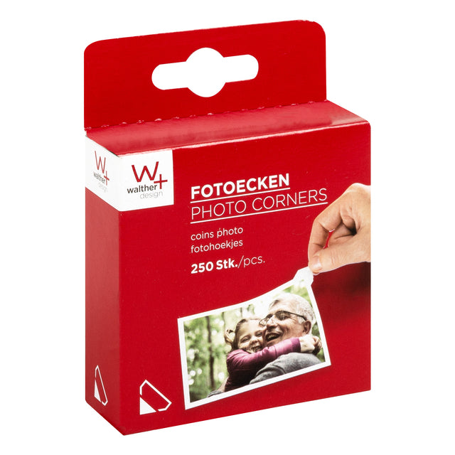 Walther design -  Fotohoeken design 10x18mm 250 stuks