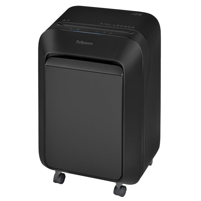 Fellowes -  Papiervernietiger  lx210 4x12mm zwart