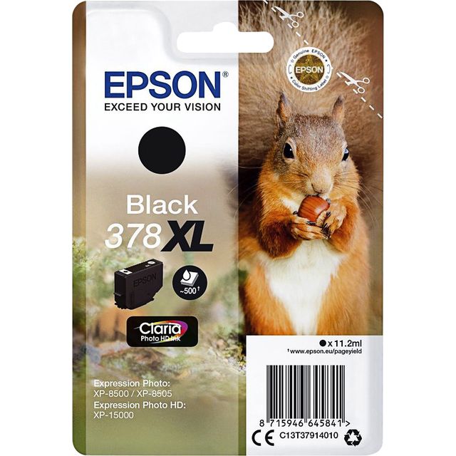 Epson -  Inktcartridge  378xl t3794 zwart | 8 stuks