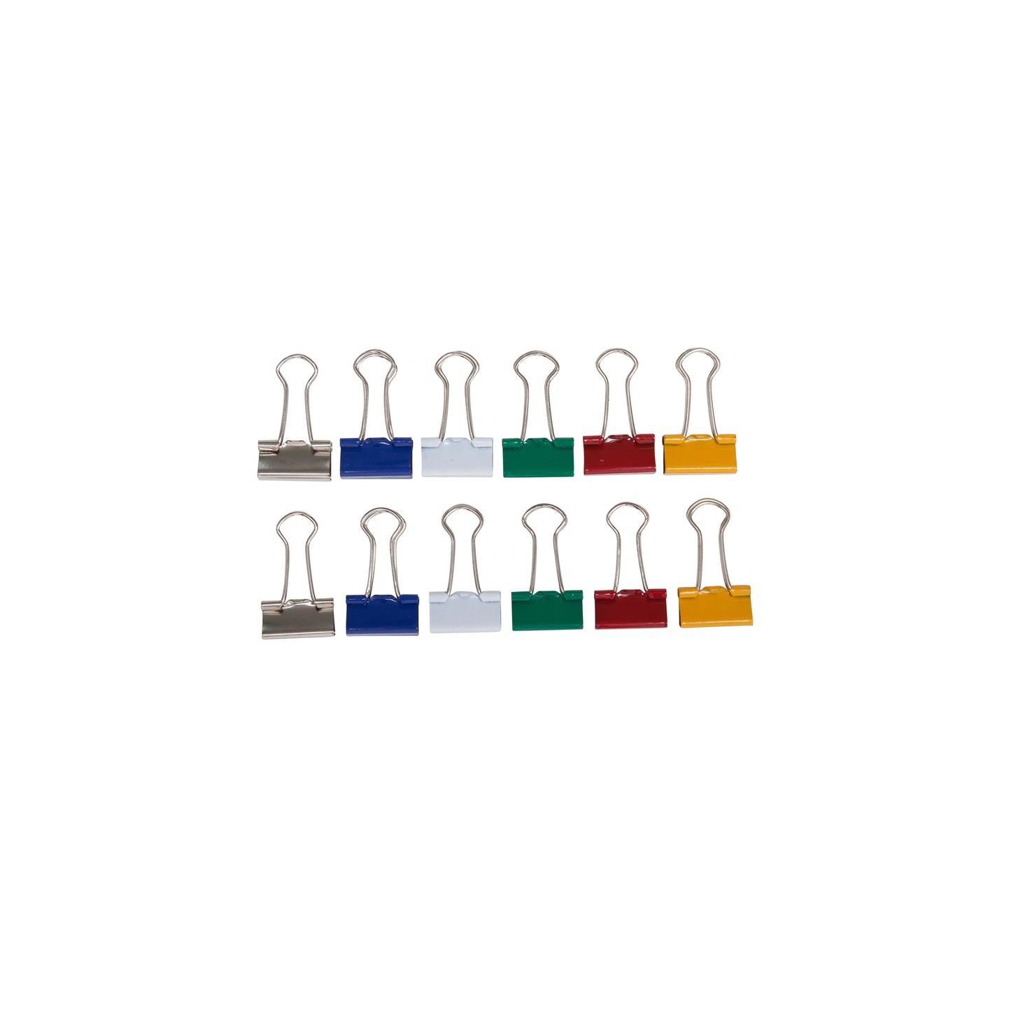 MAUL -  Papierklem 213 foldback 19mm capaciteit 7mm assorti 12 stuks