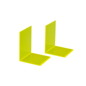 Maul -  Boekensteun  10x10x13cm acryl neon geel | 10 stuks